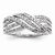Sterling Silver Diamond Fashion Ring