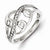 Sterling Silver Diamond Fashion Ring