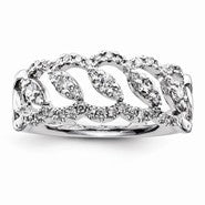 Sterling Silver Diamond Fashion Ring