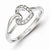 Sterling Silver Diamond Fashion Ring