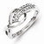 Sterling Silver Diamond Fashion Ring