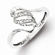 Sterling Silver Diamond Fashion Ring
