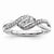 Sterling Silver Diamond Fashion Ring