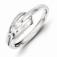 Sterling Silver Diamond Fashion Ring