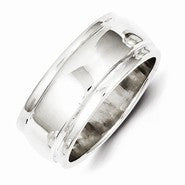Sterling Silver Fancy Wedding Band
