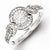 Sterling Silver Diamond Ring