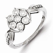 Sterling Silver Diamond Ring