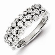 Sterling Silver Diamond Ring