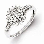 Sterling Silver Diamond Ring