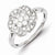 Sterling Silver Diamond Ring