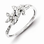 Sterling Silver Diamond Ring