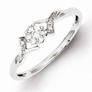 Sterling Silver Diamond Ring
