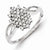 Sterling Silver Diamond Ring