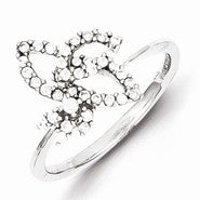 Sterling Silver Diamond Ring