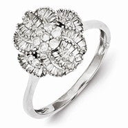Sterling Silver Diamond Ring