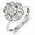 Sterling Silver Diamond Ring