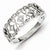 Sterling Silver Diamond Ring