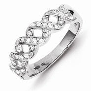 Sterling Silver Diamond Ring