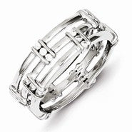 Sterling Silver Diamond Ring