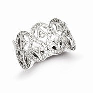 Sterling Silver Diamond Ring