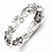 Sterling Silver Diamond Ring