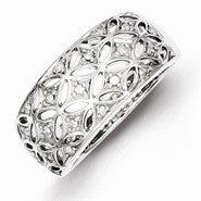 Sterling Silver Diamond Ring