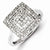 Sterling Silver Diamond Ring