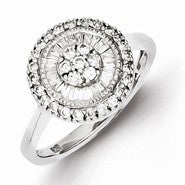 Sterling Silver Diamond Ring