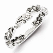 Sterling Silver Diamond Ring