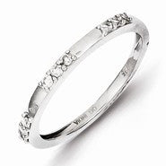 Sterling Silver Diamond Ring