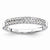 Sterling Silver Diamond Wedding Band