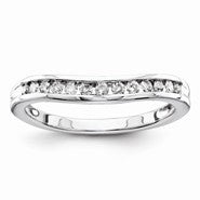 Sterling Silver Diamond Wedding Band