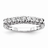Sterling Silver Diamond Wedding Band