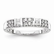 Sterling Silver Diamond Wedding Band