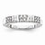 Sterling Silver Diamond Wedding Band