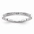 Sterling Silver Diamond Wedding Band