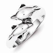 Sterling Silver Dolphin Ring