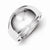 Sterling Silver Fancy Polished Domed Ring