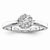 Sterling Silvadium Diamond Engagement Ring