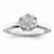 Sterling Silvadium Diamond Engagement Ring