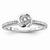 Sterling Silvadium Diamond Engagement Ring