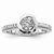 Sterling Silvadium Diamond Engagement Ring