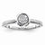 Sterling Silvadium Diamond Engagement Ring