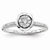 Sterling Silvadium Diamond Engagement Ring
