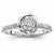 Sterling Silvadium Diamond Engagement Ring