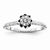 Sterling Silvadium Diamond Engagement Ring