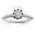 Sterling Silvadium Diamond Engagement Ring