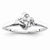 Sterling Silvadium Diamond Engagement Ring