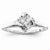 Sterling Silvadium Diamond Engagement Ring