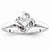 Sterling Silvadium Diamond Engagement Ring